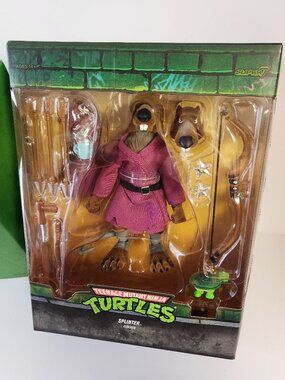 Super7 TMNT Splinter Flocked Action Figure 5.5" Tall 2023 New In Box